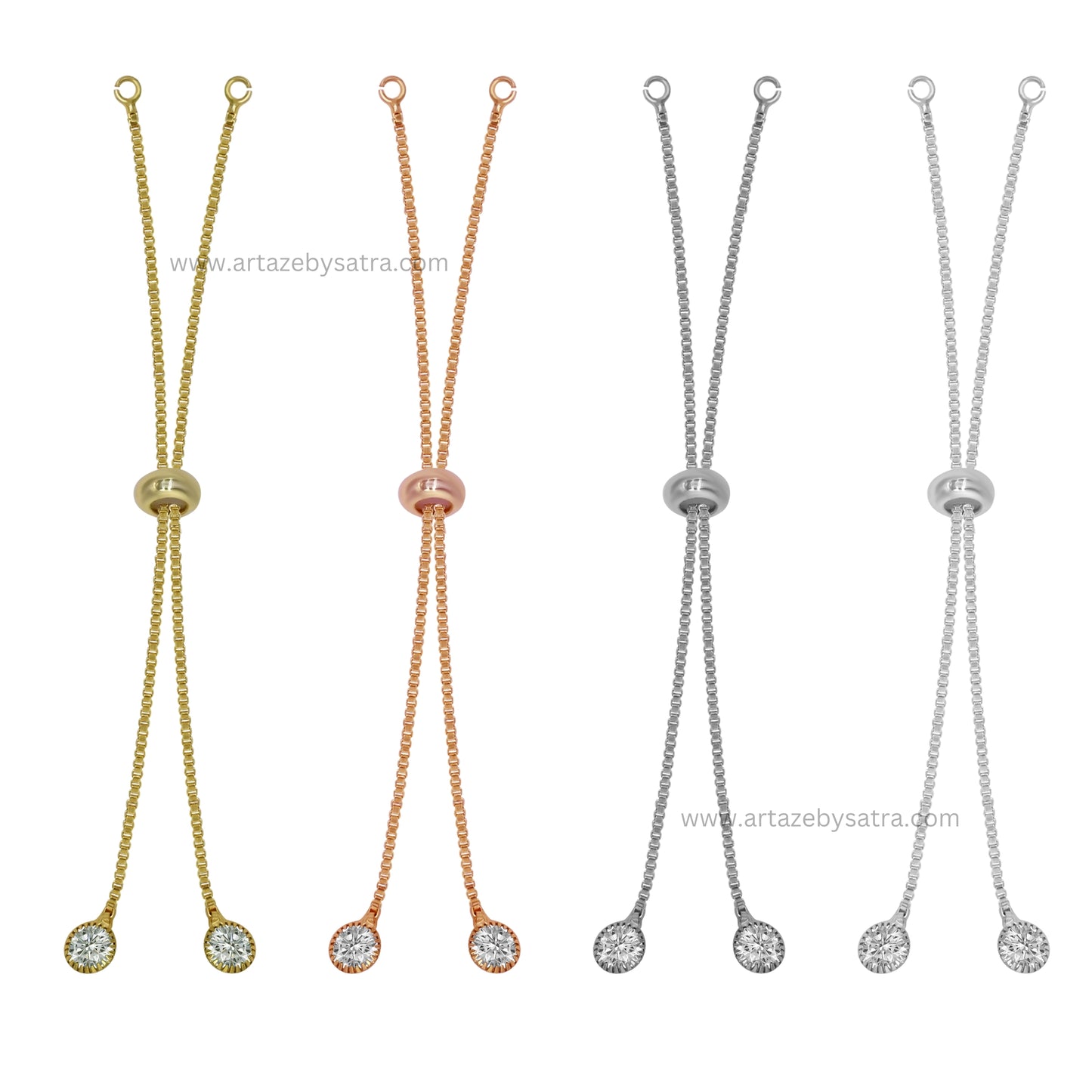 Stone Bracelet  Adjustable Slider | Size : 4inch | Qty : 10pcs | B02