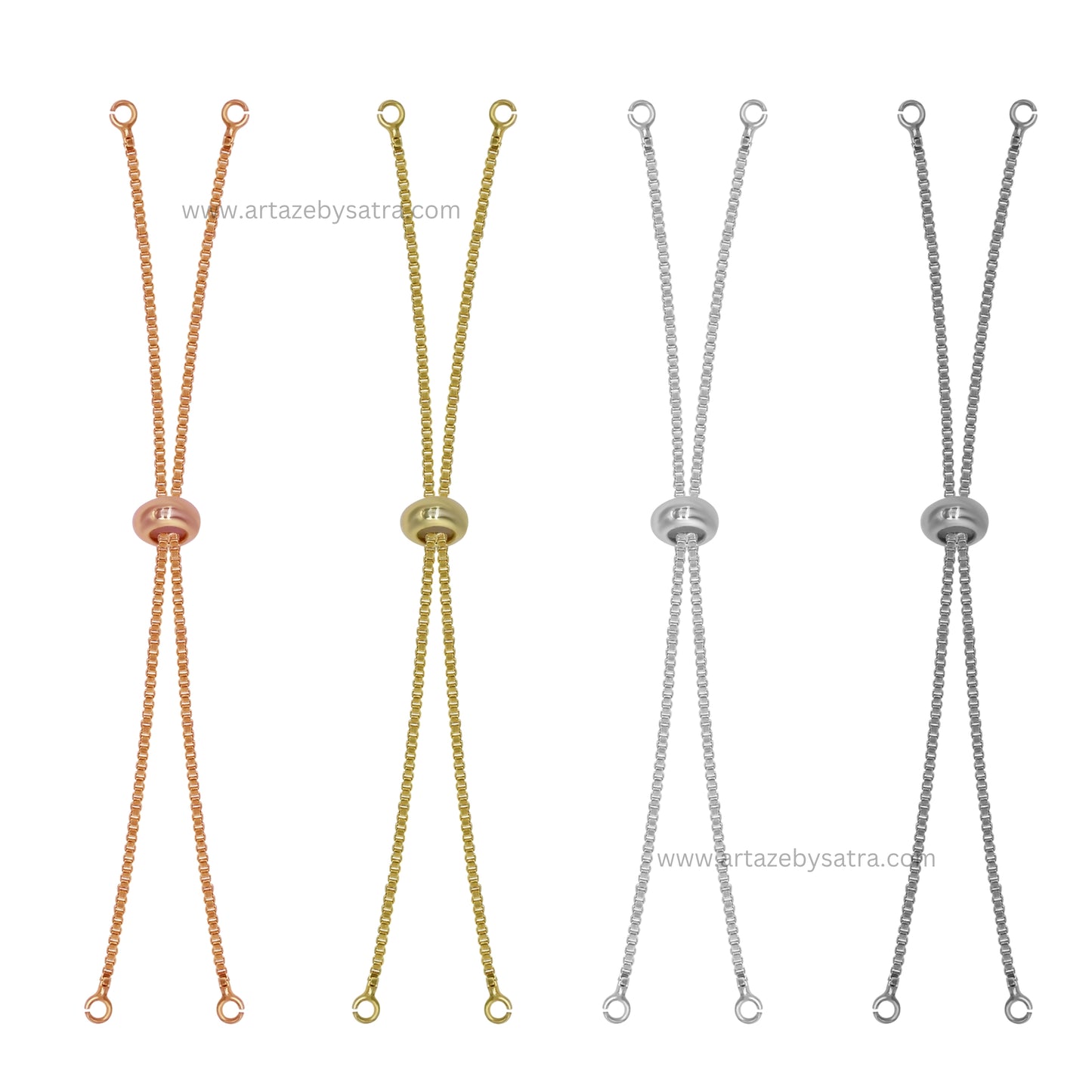 Adjustable Slider Chain Bracelet | Size : 4inch | Qty : 10pcs | B05