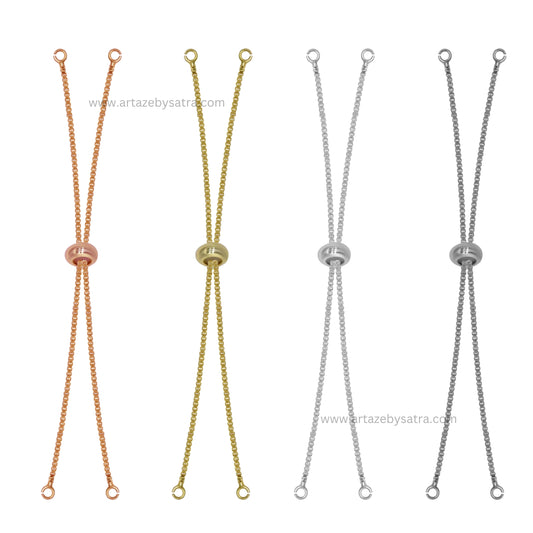 Adjustable Slider Chain Bracelet | Size : 4inch | Qty : 10pcs | B05