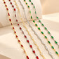 Gemstone Link Brass Chain | Size : 1m | BC1004