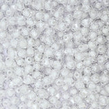White Translucent Square Plastic Beads | Size : 8mm | PB09