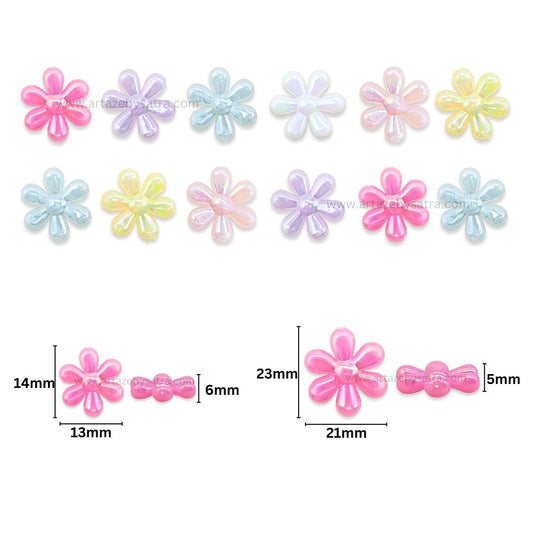 Shiny Pastel Daisy Beads | PB219
