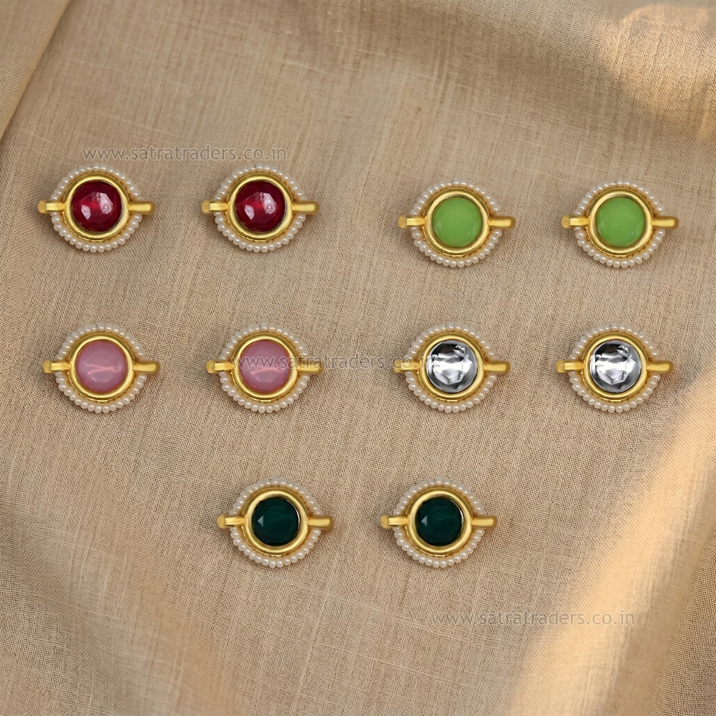 Meenakari Combo Packs | Size : 18mm | Qty : 10pcs (all color 2pcs) | C-257a