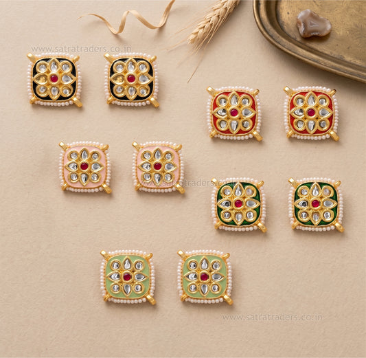 Meenakari Combo Packs | Size : 17mm | Qty : 10pcs (all color 2pcs) | C-259a