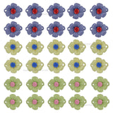2 Hole Self Desogn Ceramic Flower | Size : 28mm | Qty : 10pcs | CF04