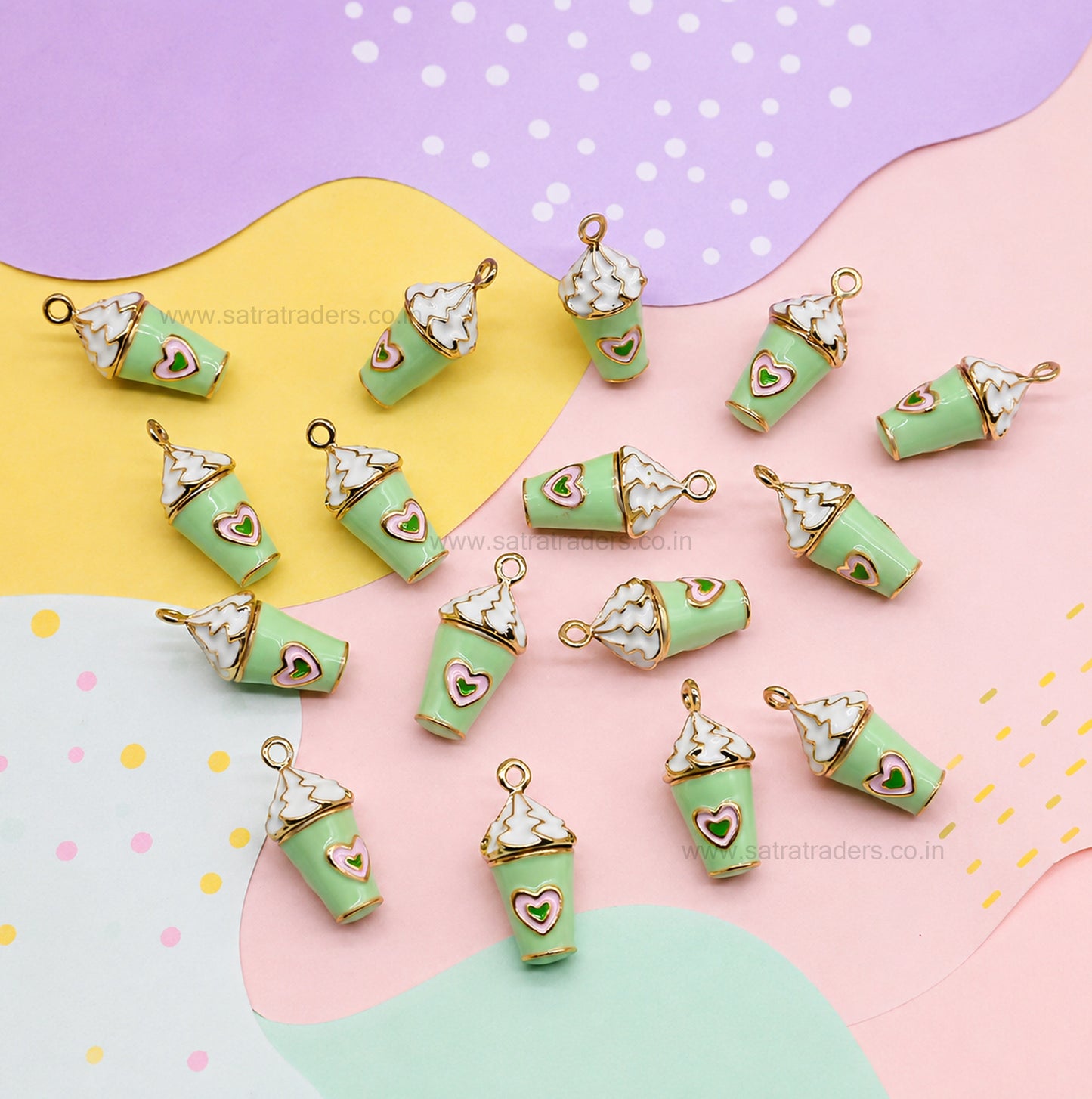 Coffee Cup Charms | Qty : 1pcs | CHE174