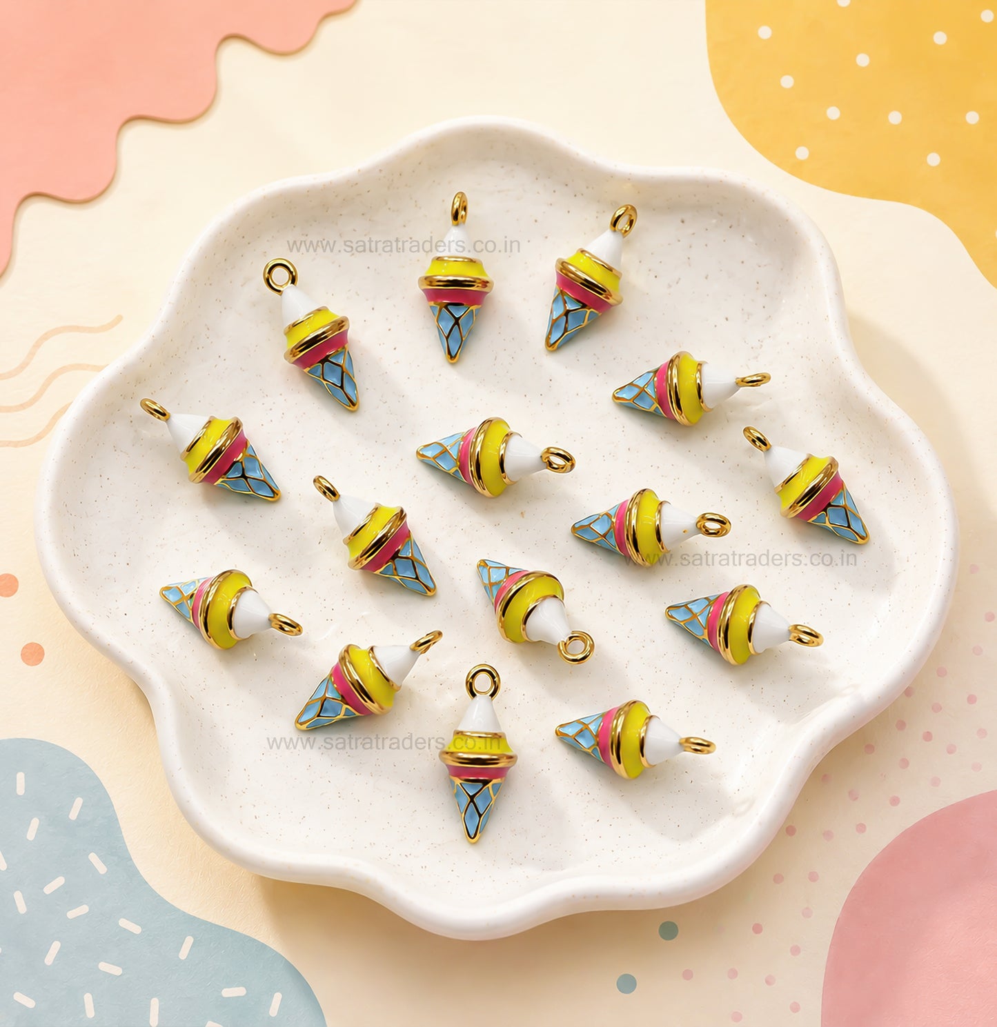Spinning Top Charm | Size : 19mm | Qty : 1pc | CHE175