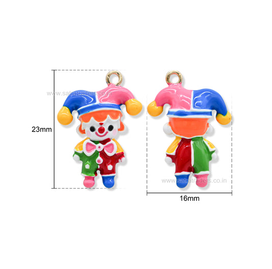 Joker Clown Charm | Size : 23mm | Qty : 1pcs | CHE176