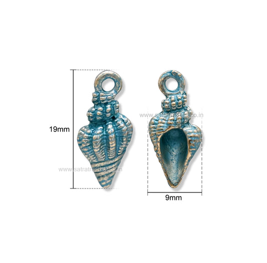 Antique Seashell Charms | Size : 19mm | Qty : 6pcs | CHE185