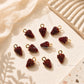 Strawberry Fruit charms | Size : 15mm | Qty : 6pcs | CHE186
