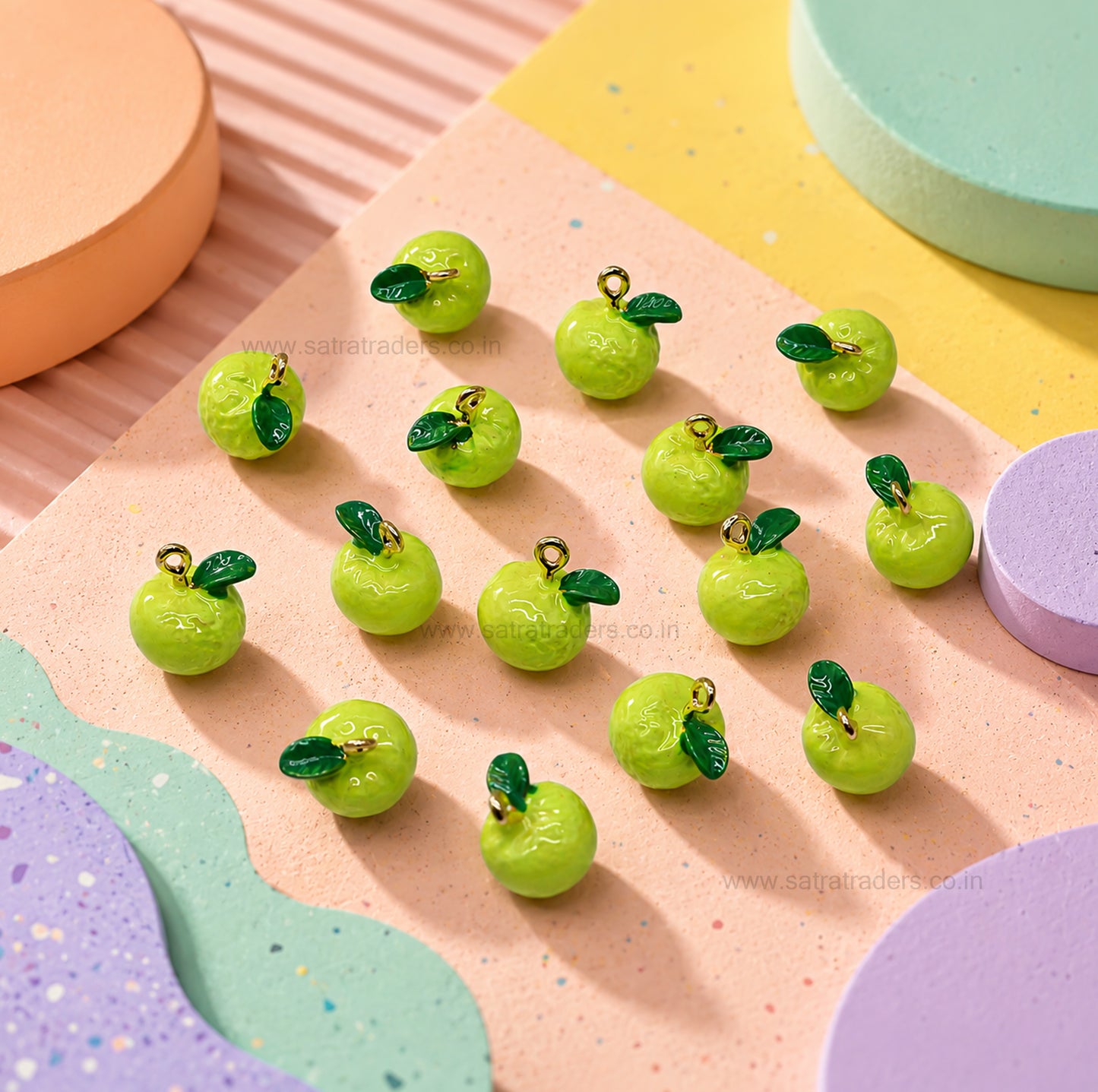 Guva Fruit Charm | Size : 14mm | Qty : 1pc | CHE190