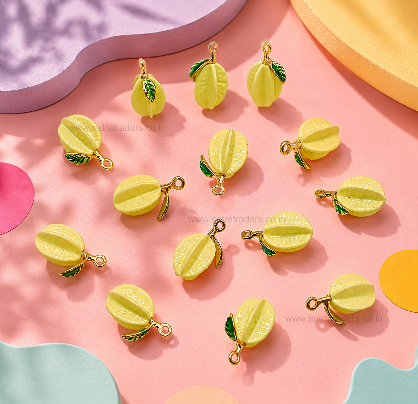 Star Fruit Charm | Size : 19mm | Qty : 1pc | CHE192