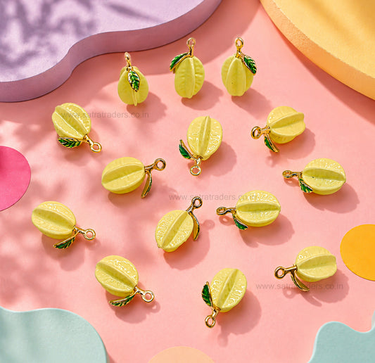 Star Fruit Charm | Size : 19mm | Qty : 1pc | CHE192