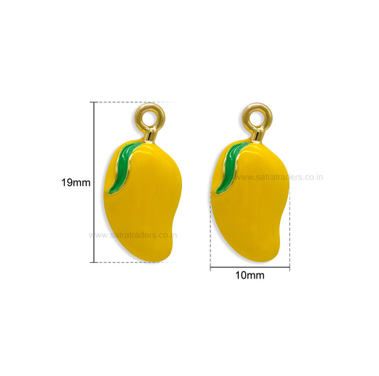 Mango Fruit Charm | Size : 19mm | Qty : 1pc | CHE193