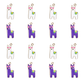 Happy Dog Cartoon Enamel Charms | Size : 24mm | 6pcs