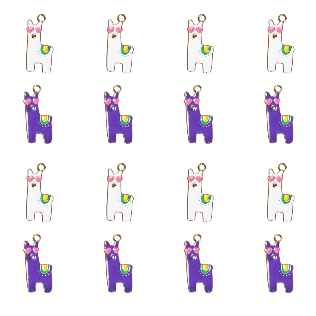 Happy Dog Cartoon Enamel Charms | Size : 24mm | 6pcs