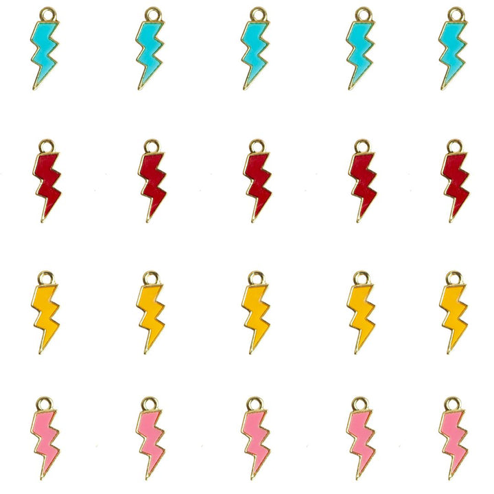 Flash Enamel Charm | Size : 18mm | 6pcs