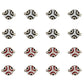 Evil Eye Connector Charms | Size : 16mm | 6pcs