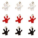 Glove Enamel Charms | Size : 18mm | 6pcs
