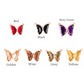 Crystal Butterfly Charms 2 Side Ring | Size : H-16mm W-22mm | 2pcs
