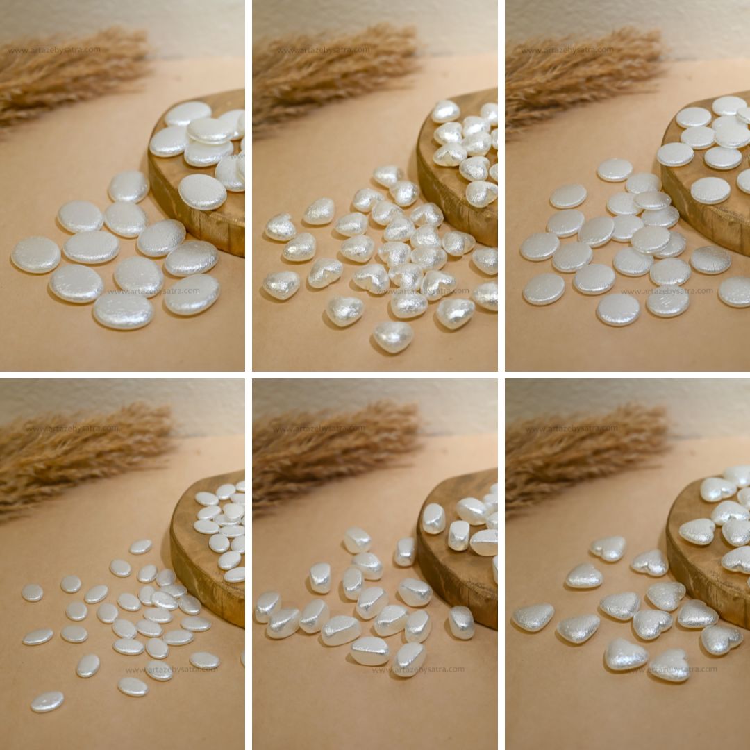 Pearl Finish Beads Combo Pack | Qty : 20grms Each (6 Designs) | BC15