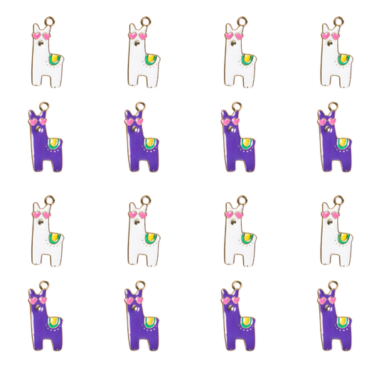 Happy Dog Cartoon Enamel Charms | Size : 24mm | 6pcs