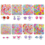 Transparent Plastic Beads Combo Pack | 8 Designs | 20grms Each-1 | BC10