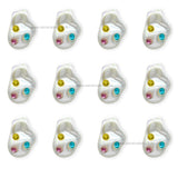 Uncut Stone Beads | Size : 15mm | Qty : 6pcs | UC31