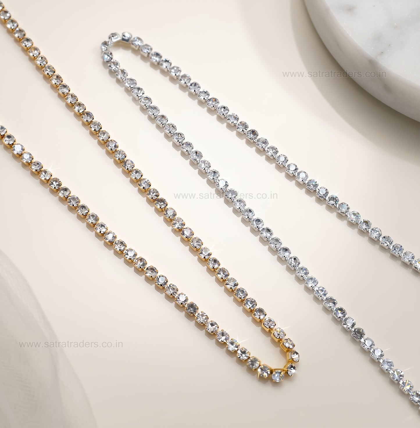 Elegant Crystal Rhinestone Chain | Qty : 10mtr | DC12