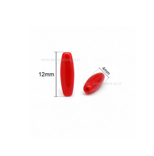 Capsule Spacer Glass Beads | Size : 12mm x 4mm |GB102