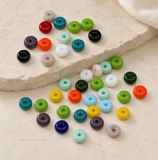 wheel spacer Glass Beads | Size : 6mm |GB100