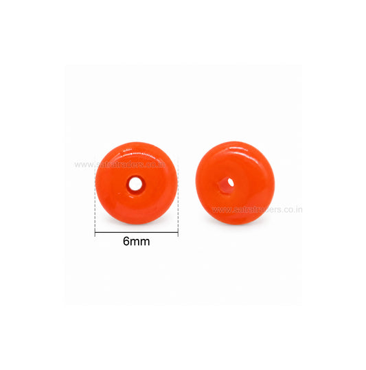 wheel spacer Glass Beads | Size : 6mm |GB100