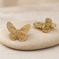 Textured Butterfly Metal Slide Buckle | Qty : 2pcs