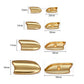 Matte Gold Irregular Asymmetric Metal Shank Buttons with Loop