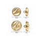 Hammered Dome Metal Shank Buttons with Loop | Qty : 6pcs