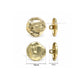 Molten Metal Shank Buttons with Loop | Size : 15mm | Qty : 6pcs