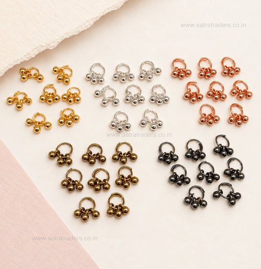 CCB ghungroo with ring | Size : 12mm | Qty : 50pcs | BF165