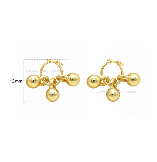 CCB ghungroo with ring | Size : 12mm | Qty : 50pcs | BF165