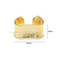 Wide Rough Hammered Brass Kada | 1pc | K127
