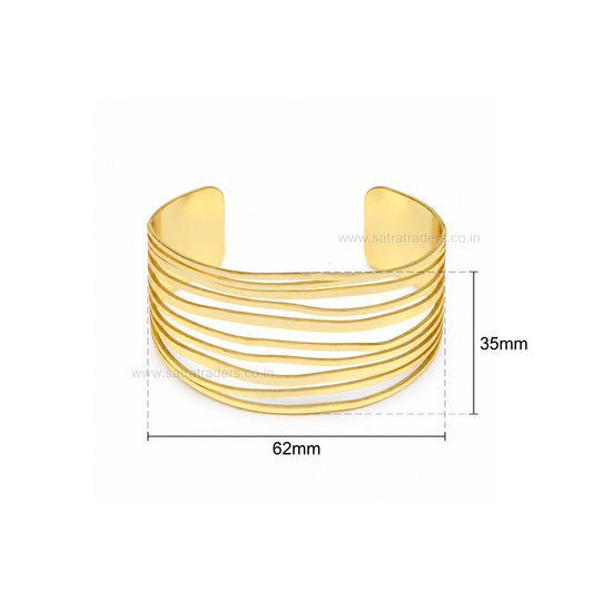 Multi-Row Layered Brass Kada | 1pc | K130