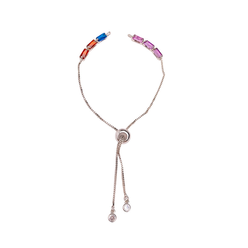 Multicolor Stone Bracelet Adjustable Slider | 4Inch | 1Pc