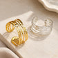 Multi-Band Hammered Brass Kada | 1pc | K135