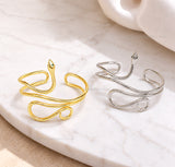 Coiled Snake Brass Kada | 1pc | K136