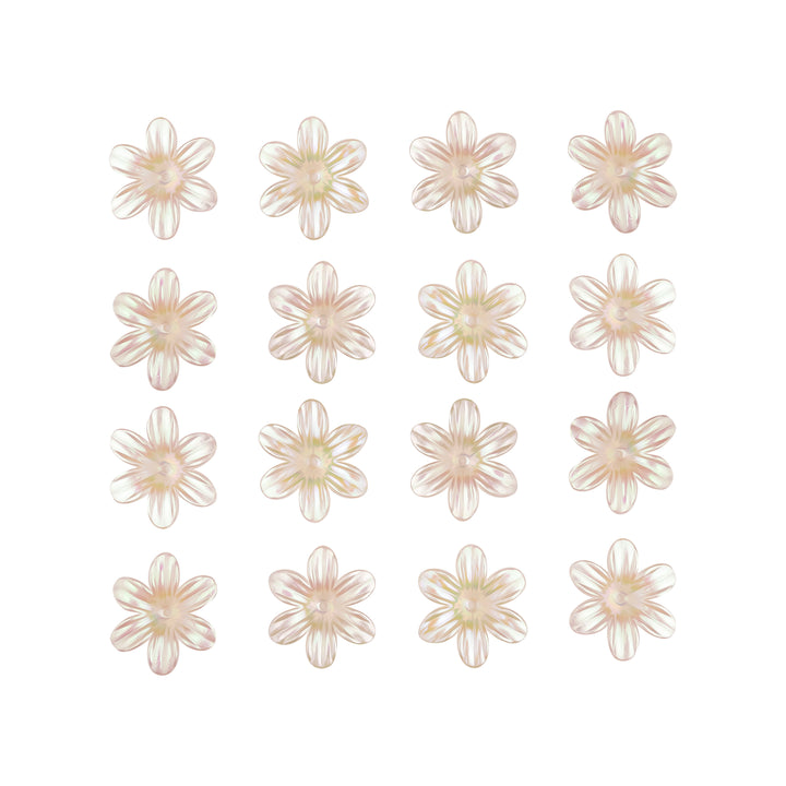 Flower Hair Accessories Single Hole | Size : 23mm | 25Pcs