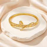 Cubic Zirconia Bent Nail & Screw Brass Kada | 1pc | K137