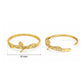 Cubic Zirconia Bent Nail & Screw Brass Kada | 1pc | K137