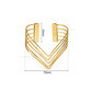 Multi-Layer V-Shape MS Iron Kada | 1pc | K100