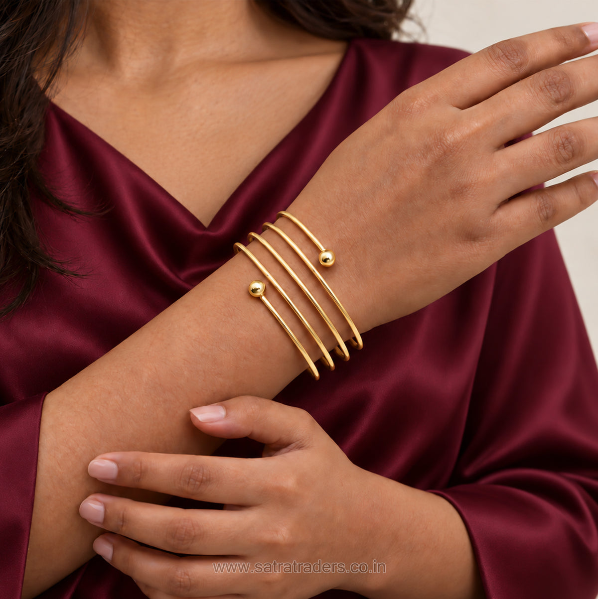 Multi-Layer Spiral Coil MS Iron Kada | 1pc | K02
