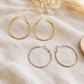 Designer Hoop Brass Earrings Bali | Size : 40mm | Qty : 4pcs | EF107