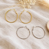Designer Hoop Brass Earrings Bali | Size : 40mm | Qty : 4pcs | EF107